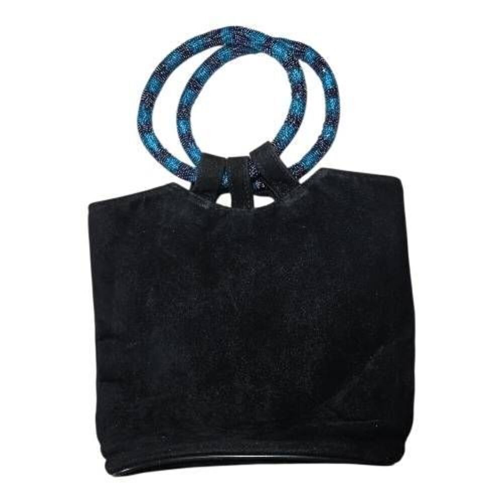 Absolutely Africa Small Black Faux Suede Tote